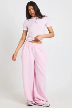 boohoo Ensemble T-shirt À Détails Passepoilés Et Jogger Jambe Droite Pour Femmes Grandes Tailles<Femme Survêtements|Survêtements
