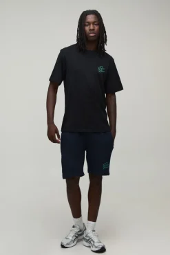 Ensemble T-shirt Et Short Coupe Regular À Imprimé Palmiers