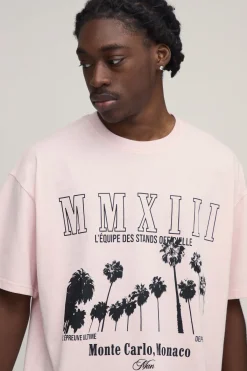 boohooMAN Ensemble T-shirt Et Short Imprimé Coupe Ample Oversize<Homme Ensembles|Survêtements