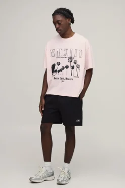 boohooMAN Ensemble T-shirt Et Short Imprimé Coupe Ample Oversize<Homme Ensembles|Survêtements