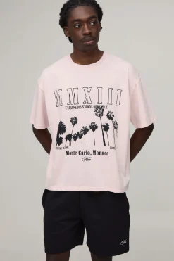 boohooMAN Ensemble T-shirt Et Short Imprimé Coupe Ample Oversize<Homme Ensembles|Survêtements
