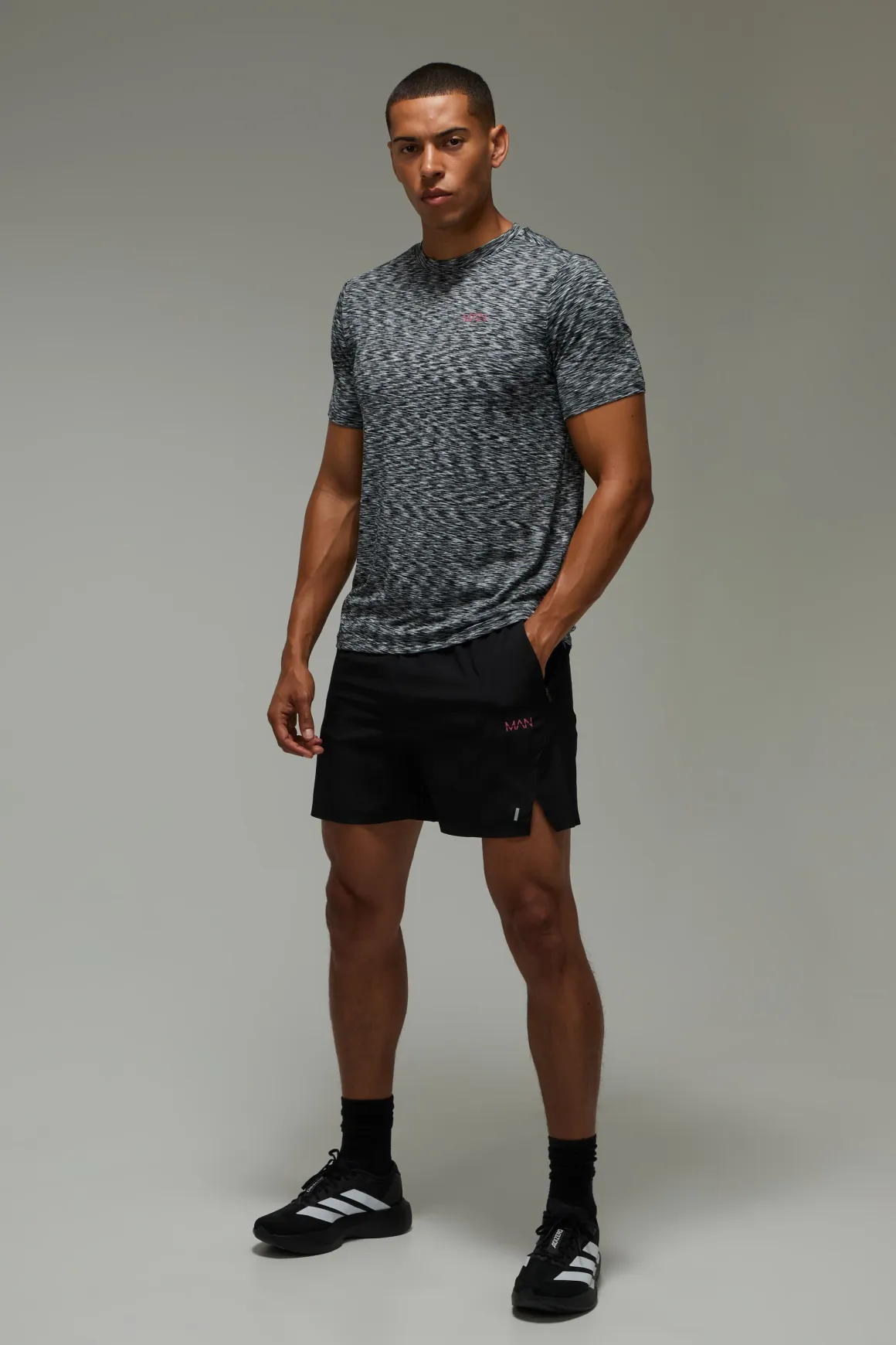 Ensemble T-shirt Et Short Néon Actif Homme