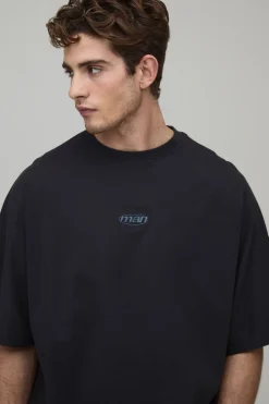 Ensemble T-shirt Et Short Oversize À Panneaux Avec Broderie Man