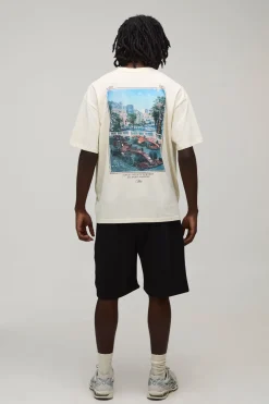 Ensemble T-shirt Et Short Oversize À Imprimé Photographique Monte Carlo