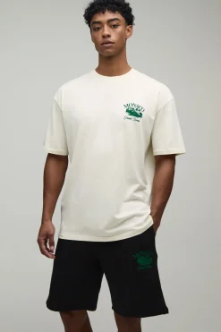 boohooMAN Ensemble T-shirt Et Short Oversize Monaco Racing<Homme Ensembles|Survêtements