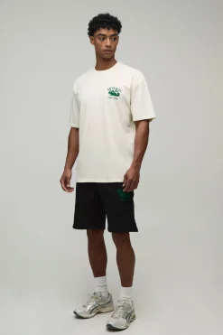 boohooMAN Ensemble T-shirt Et Short Oversize Monaco Racing<Homme Ensembles|Survêtements