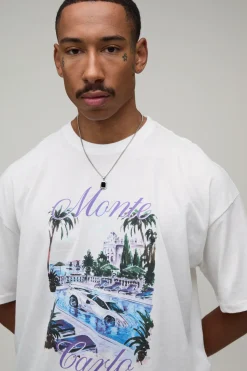 Ensemble T-shirt Et Short Oversize Imprimé Monte Carlo