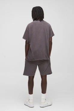 Ensemble T-shirt et short surdimensionnés Chocolate Ice Cube License