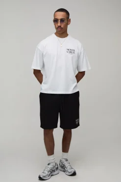boohooMAN Ensemble T-shirt Monte Carlo Oversize & Short Baggy<Homme Survêtements Grande Taille|Tout Afficher