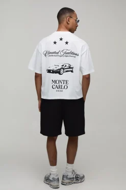 boohooMAN Ensemble T-shirt Monte Carlo Oversize & Short Baggy<Homme Survêtements Grande Taille|Tout Afficher