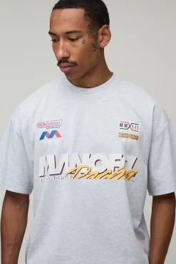 boohooMAN Ensemble T-shirt Moto Imprimé Ample Et Short Baggy Pour Homme<Homme Survêtements