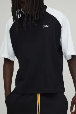 Ensemble T-shirt Oversize Ample À Manches Raglan Et Short Baggy
