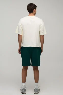 boohooMAN Ensemble T-shirt Oversize Ample Avec Broderie Vin Et Short Baggy<Homme Survêtements