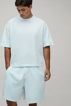 Ensemble T-shirt Oversize Boxy Fleur De Lys & Short Ample