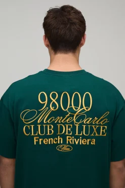 Ensemble T-shirt Oversize Brodé Monte Carlo Et Short Ample