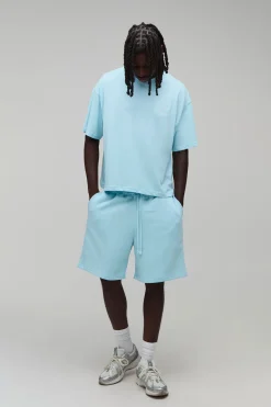 Ensemble T-shirt Oversize Brodé Yachts De Luxe Et Short Ample