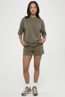 Ensemble T-shirt Oversize Délavé Et Short