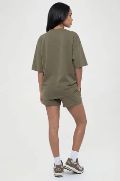 Ensemble T-shirt Oversize Délavé Et Short