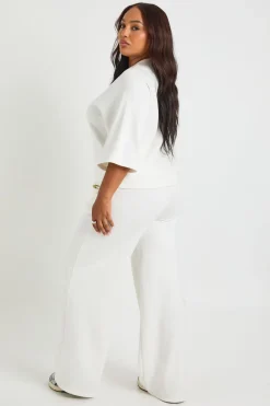 boohoo Ensemble T-shirt oversize et pantalon à jambe large sur mesure<Femme Ensembles