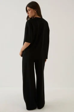 DSGN Studio Ensemble T-shirt Oversize Et Pantalon Large Supersoft<Femme Ensembles|Dsgn Studio