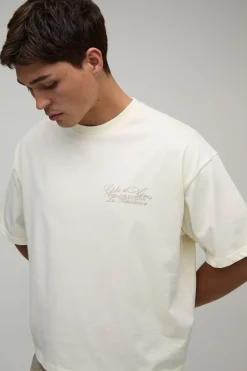 Ensemble T-shirt Oversize Imprimé Côte D'azur Et Short Ample
