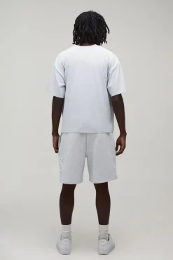 Ensemble T-shirt Oversize Imprimé Floral Synthétiqueff Et Short Ample