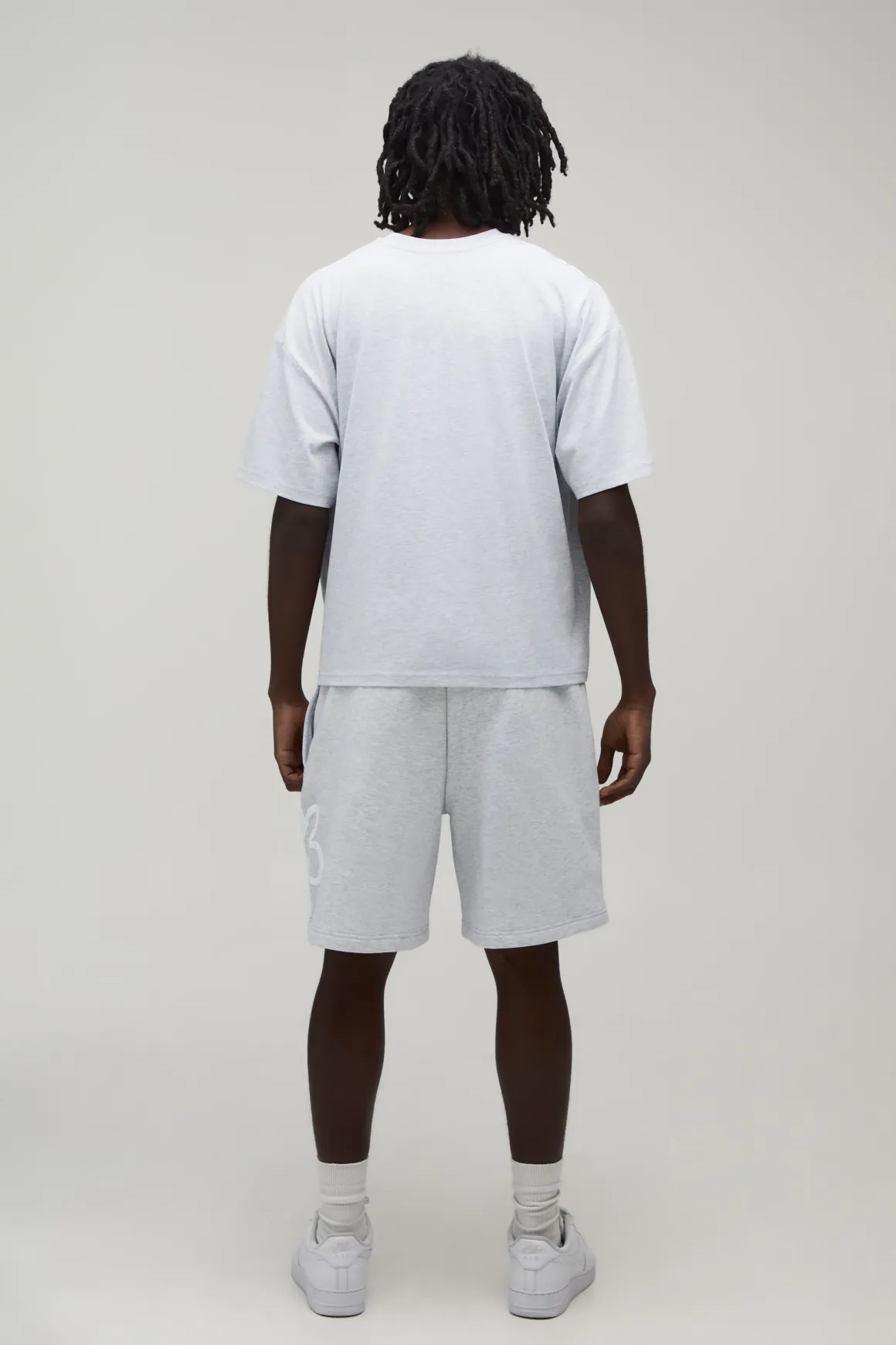 Ensemble T-shirt Oversize Imprimé Floral Synthétiqueff Et Short Ample