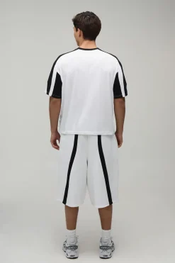 boohooMAN Ensemble T-shirt Oversize À Panneaux Et Short En Jersey<Homme Ensembles|Survêtements
