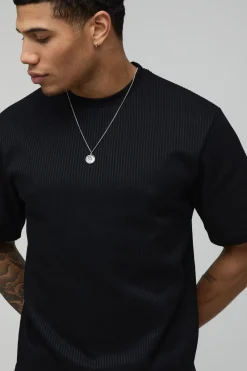 Ensemble T-shirt Plissé Ample Et Short Bermuda