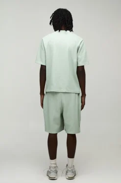Ensemble T-shirt Plissé Coupe Boxy Et Short Ample