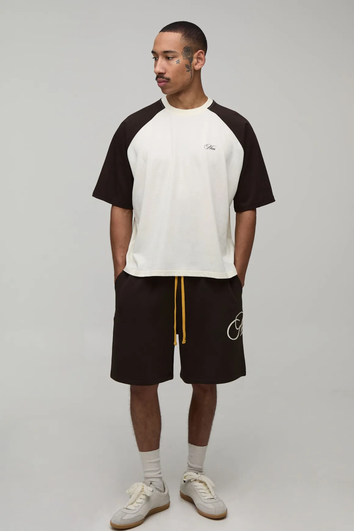 Ensemble T-shirt Raglan Ample Oversize & Short Baggy