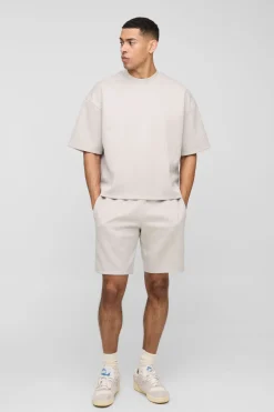 Ensemble T-Shirt & Short Scuba Oversized Boxy