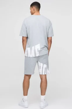Ensemble T-shirt surdimensionné et short pour homme
