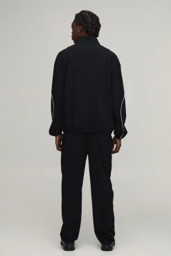 Ensemble Veste De Survêtement Et Jogger Coupe Regular Technique Avec Passepoil Contrasté