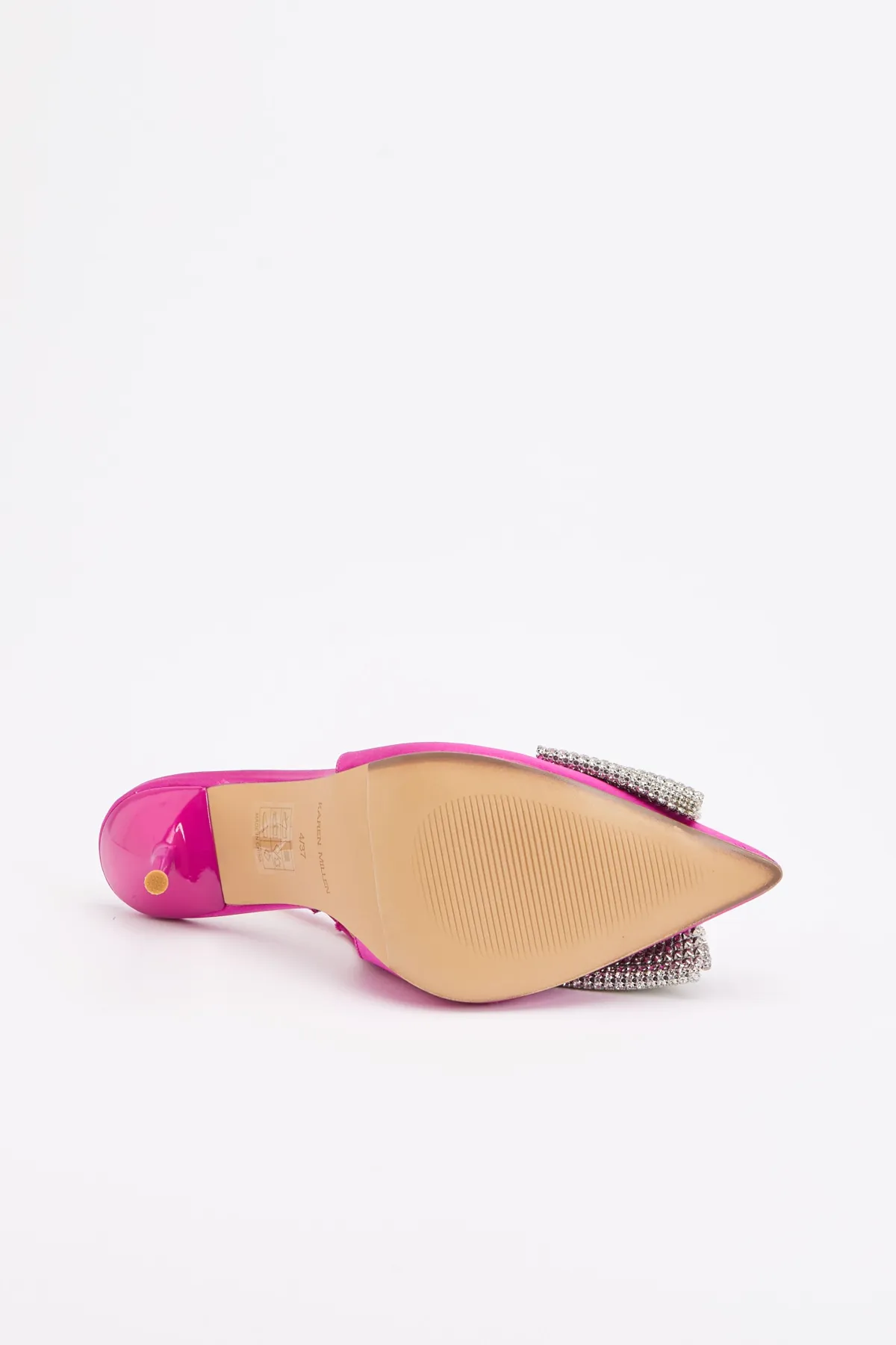 KarenMillen Escarpin À Bride Arrière À Talon Avec Nœud Orné De Satin< Chaussures Festives|Chaussures À Talons