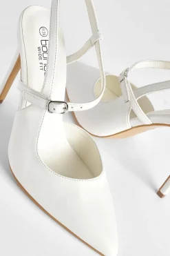 boohoo Escarpin Court à Bride Arrière Détail Boucle Large< Chaussures Festives|Chaussures À Talons