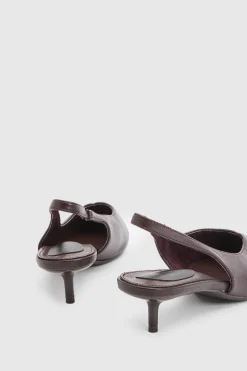 Escarpins Bonnie À Bride Arrière En Synthétiquecuir À Petit Talon