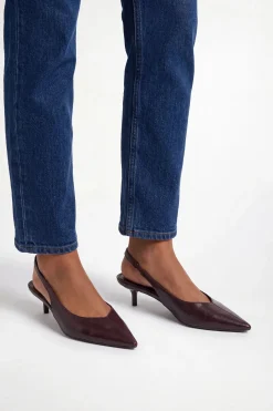Escarpins Bonnie À Bride Arrière En Synthétiquecuir À Petit Talon
