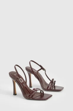 boohoo Escarpins à Bout Carré avec Brides et Boucles< Chaussures Festives|Chaussures À Talons