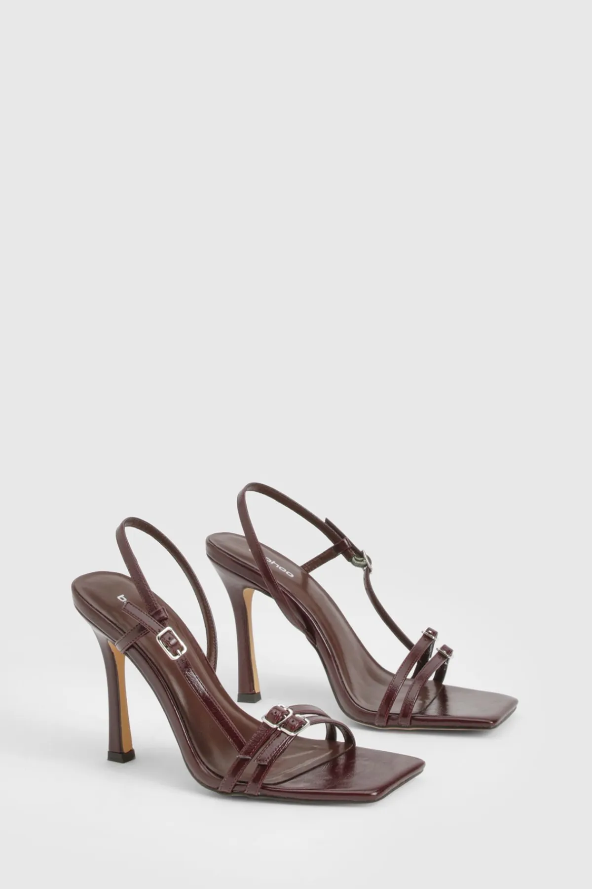 boohoo Escarpins à Bout Carré avec Brides et Boucles< Chaussures Festives|Chaussures À Talons