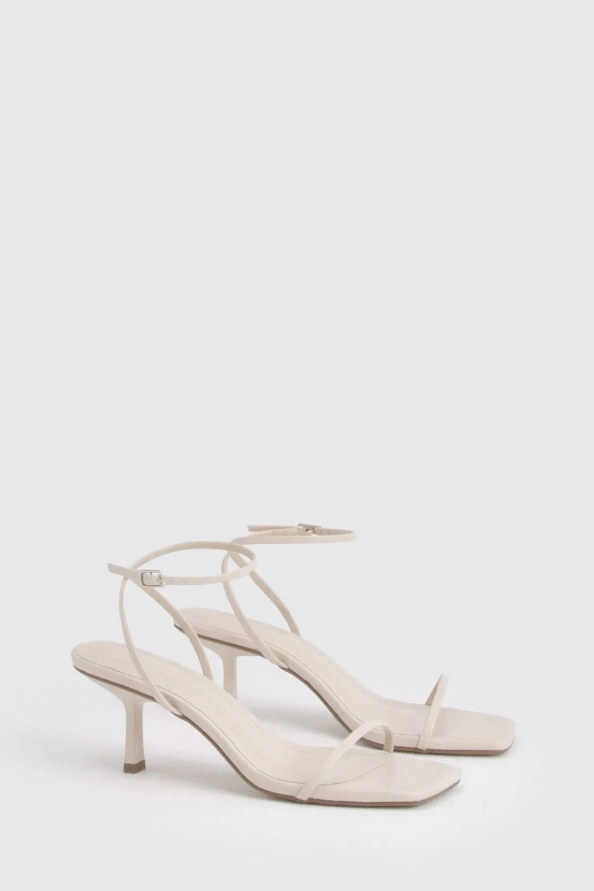 boohoo Escarpins À Bout Carré Et Double Bride À Talon Mi-haut< Chaussures Festives|Chaussures À Talons