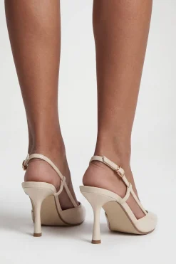 boohoo Escarpins À Bout Carré Pointu Avec Bride Arrière Coupe Large< Chaussures Festives|Chaussures À Talons