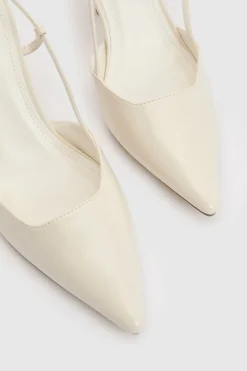 boohoo Escarpins À Bout Carré Pointu Avec Bride Arrière Coupe Large< Chaussures Festives|Chaussures À Talons