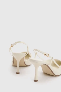 boohoo Escarpins À Bout Carré Pointu Avec Bride Arrière Coupe Large< Chaussures Festives|Chaussures À Talons