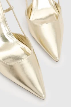 boohoo Escarpins À Bout Pointu Avec Bride Arrière Et Forme Carrée< Chaussures Festives|Chaussures À Talons