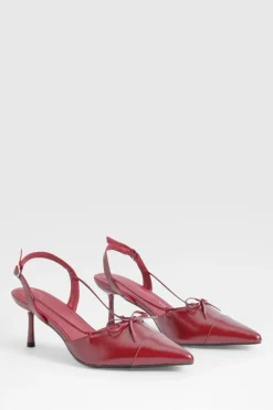 boohoo Escarpins À Bout Pointu Avec Nœud Coupe Large< Chaussures Festives|Chaussures À Talons