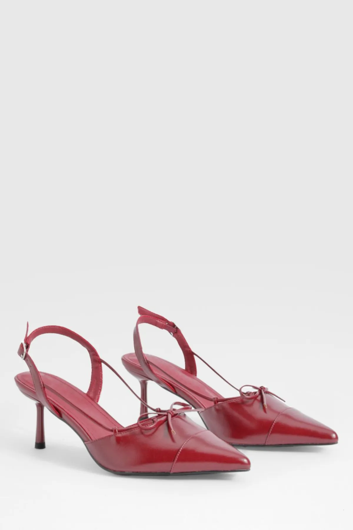 boohoo Escarpins À Bout Pointu Avec Nœud Coupe Large< Chaussures Festives|Chaussures À Talons