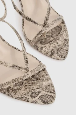 boohoo Escarpins à bout pointu Wide Fit en synthétique à motif animalier< Chaussures Festives|Chaussures À Talons