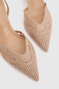 Escarpins À Bride Arrière Avec Détail Crochet