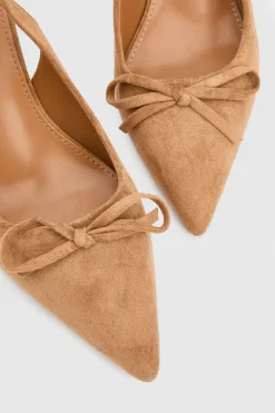 Oasis Escarpins À Bride Arrière Bonnie En Synthétique Avec Détail Nœud< Chaussures À Talons|Escarpins